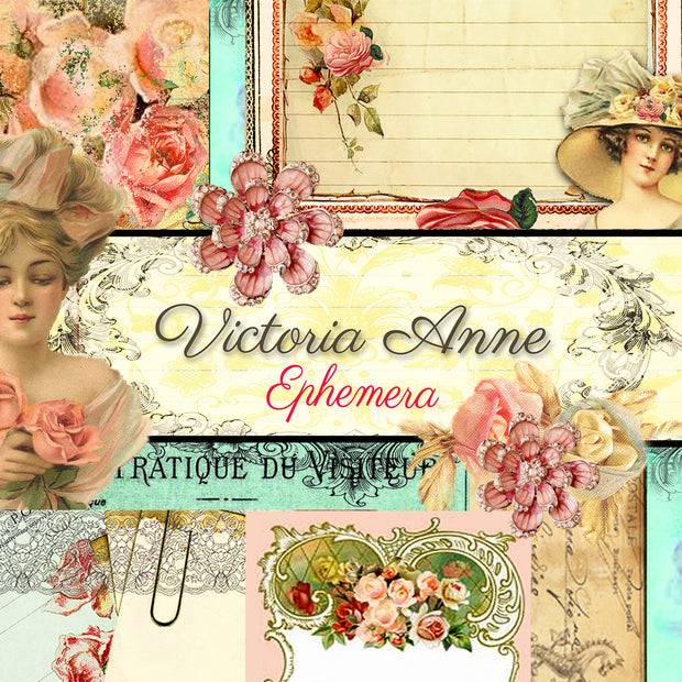 Victoria Anne Digital Collection - Ephemera Digital Pack