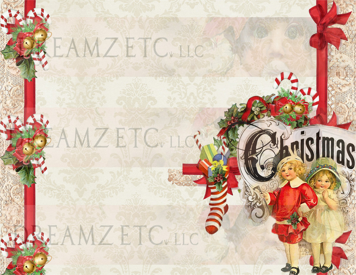 Vintage Christmas Charm - Digital Bundle Pack - Digital Journal Kit