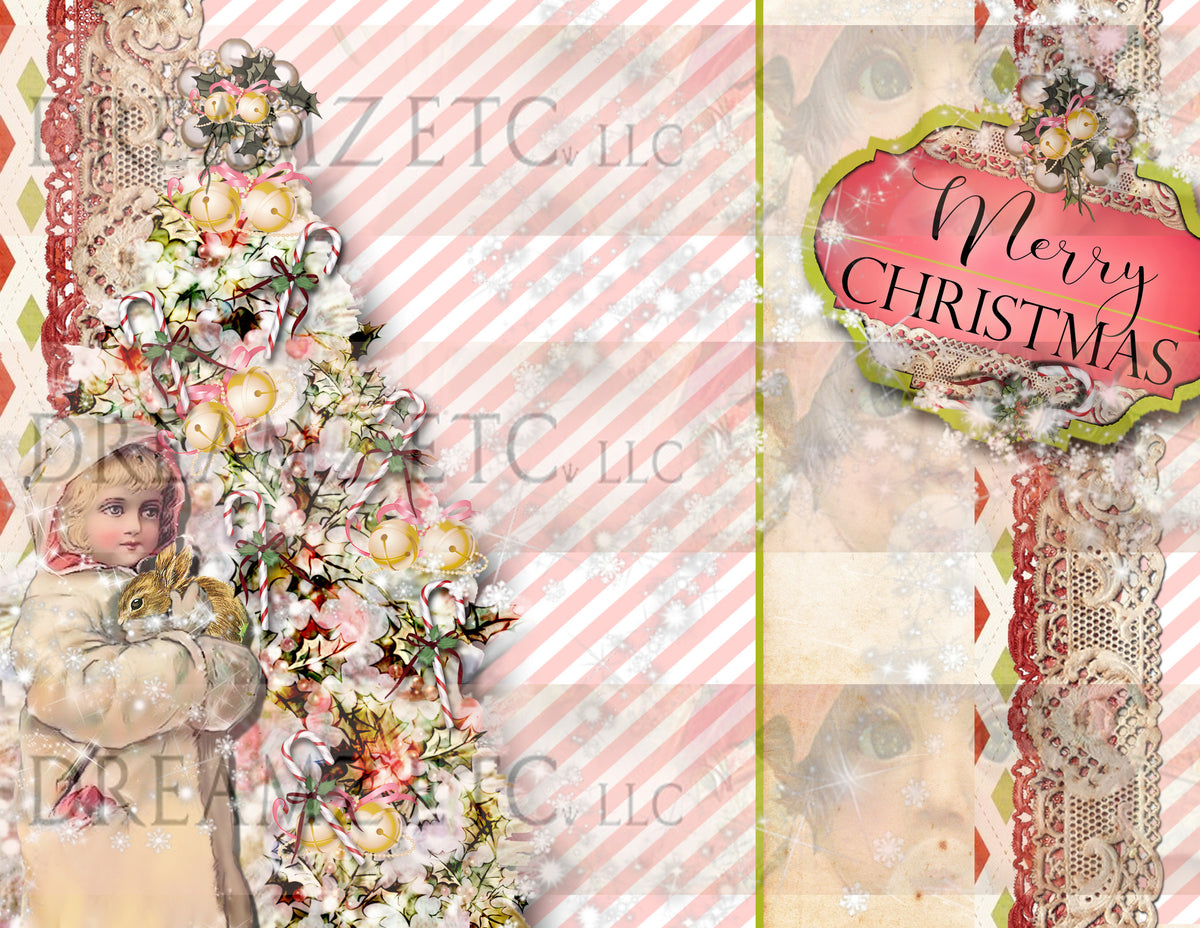 Vintage Christmas Charm - Digital Bundle Pack - Digital Journal Kit