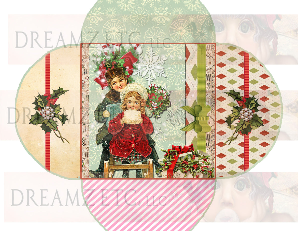 Vintage Christmas Charm - Digital Bundle Pack - Digital Journal Kit