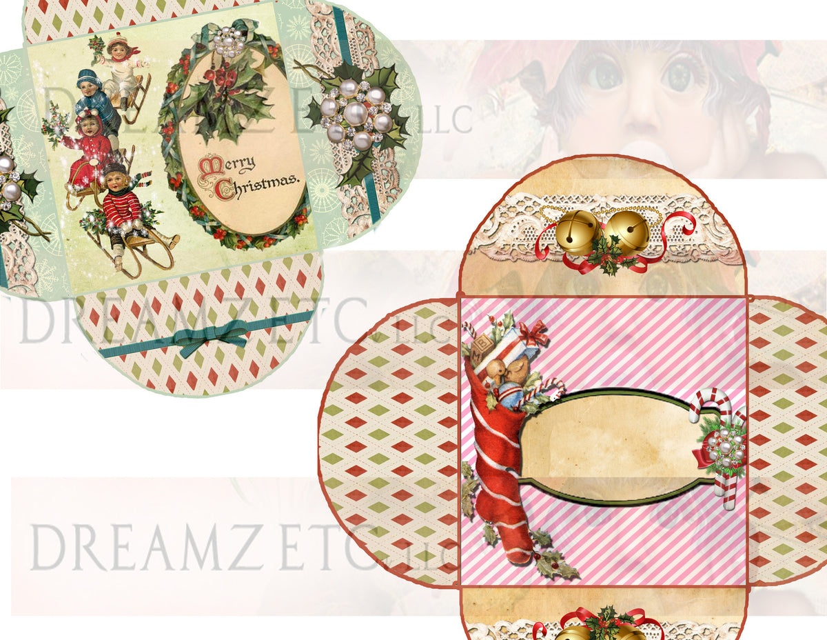 Vintage Christmas Charm - Digital Bundle Pack - Digital Journal Kit