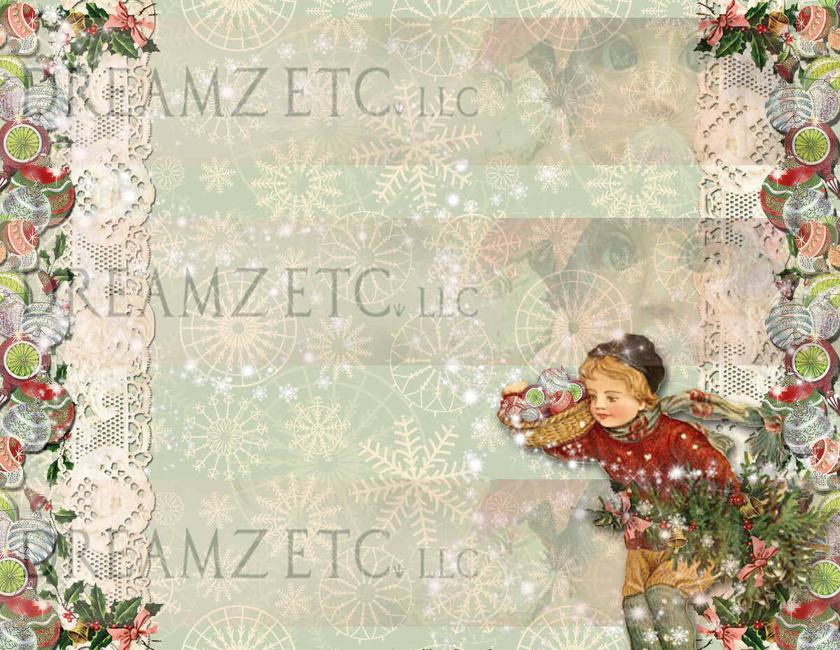 Vintage Christmas Charm - Digital Bundle Pack - Digital Journal Kit