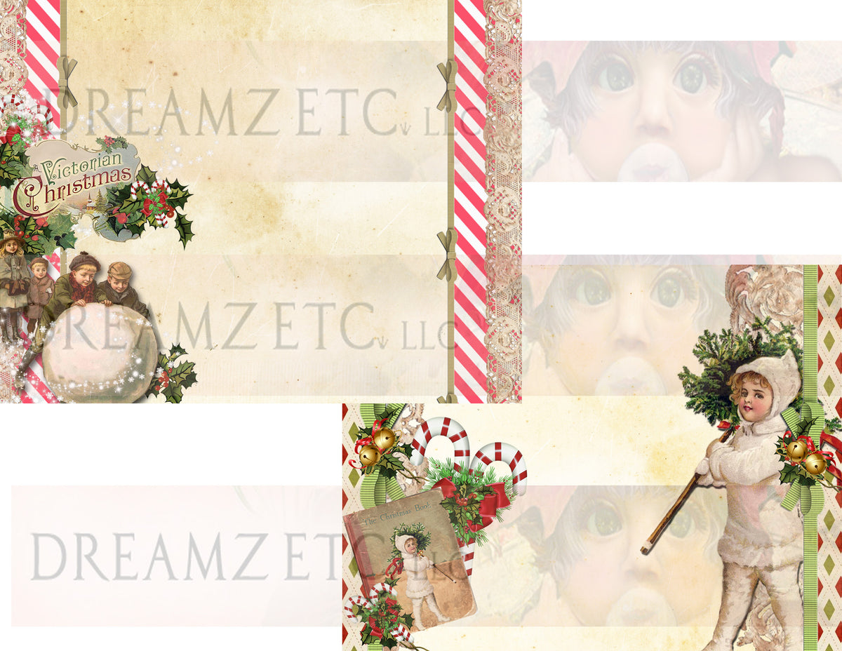 Vintage Christmas Charm - Digital Bundle Pack - Digital Journal Kit