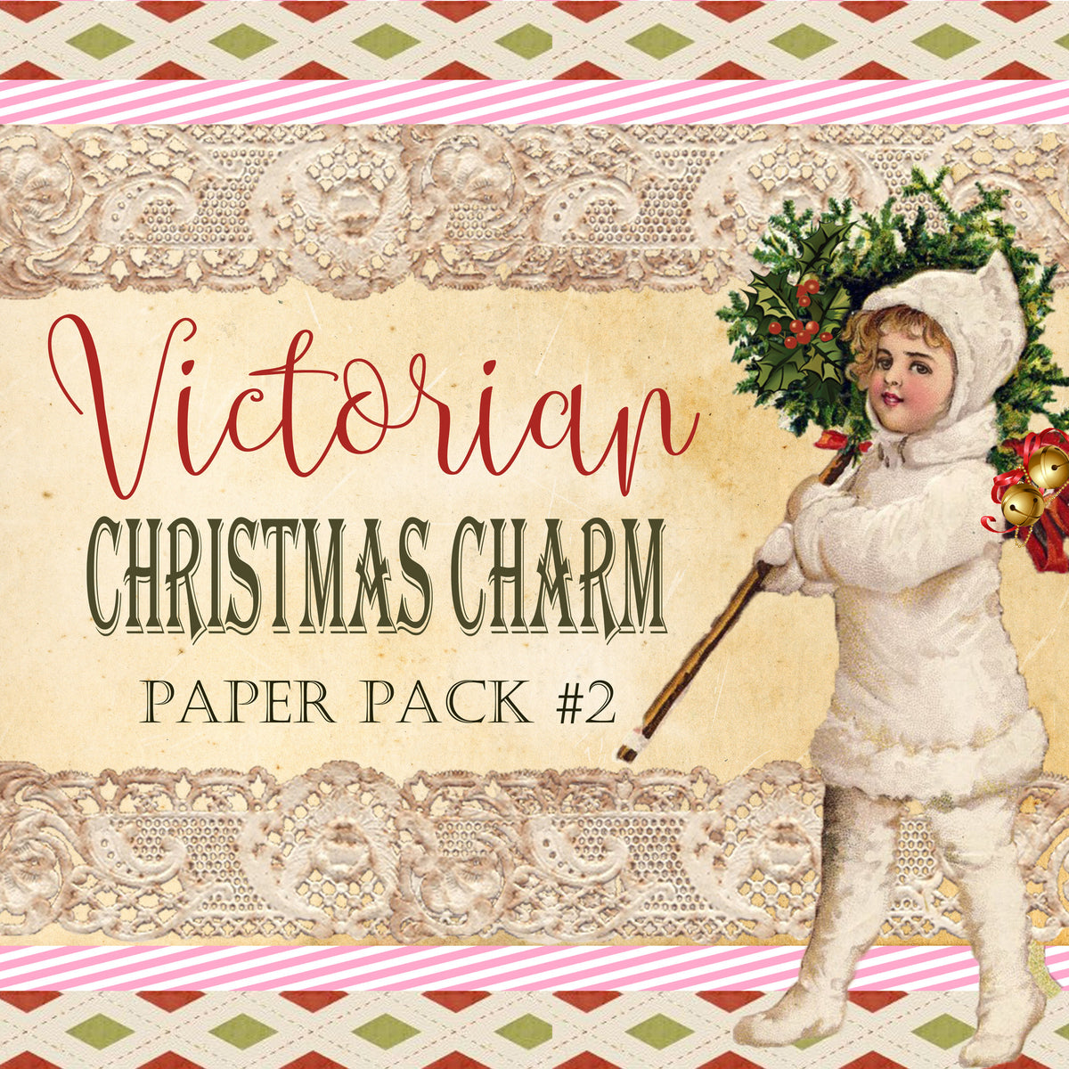 Vintage Christmas Charm - Digital Bundle Pack - Digital Journal Kit