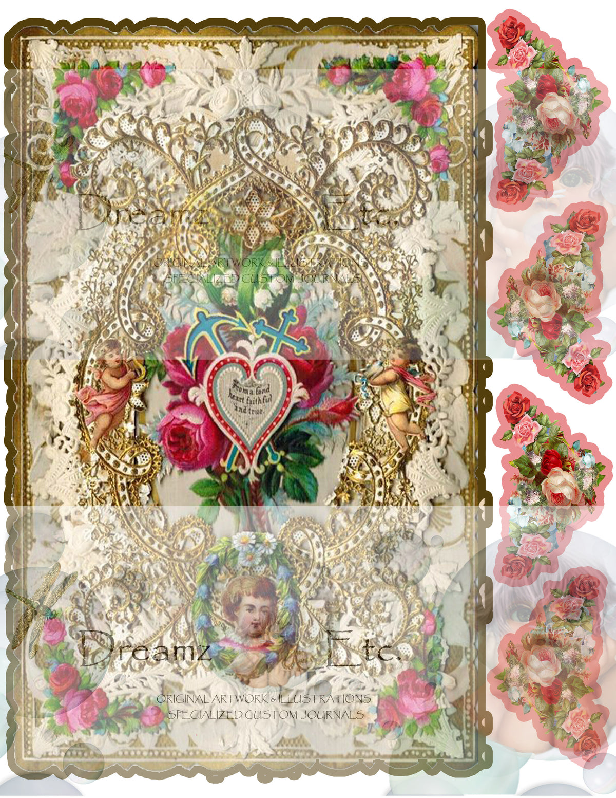 Victorian Splendor Card Kit - Digital Kit