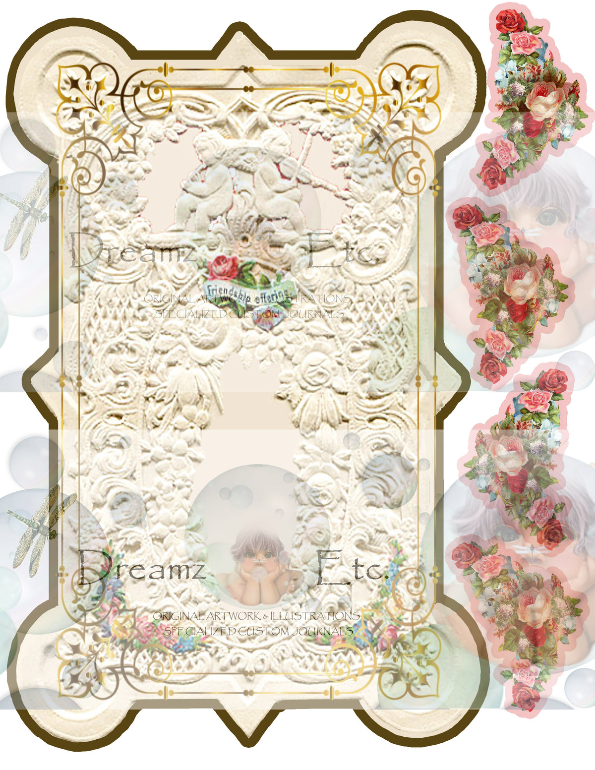 Victorian Splendor Card Kit - Digital Kit