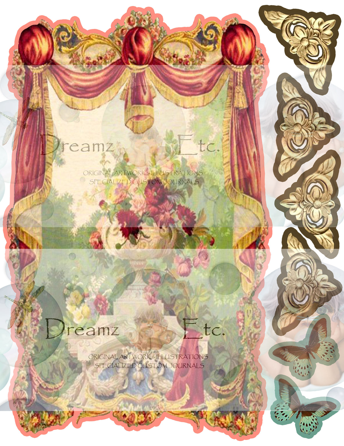 Victorian Splendor Card Kit - Digital Kit