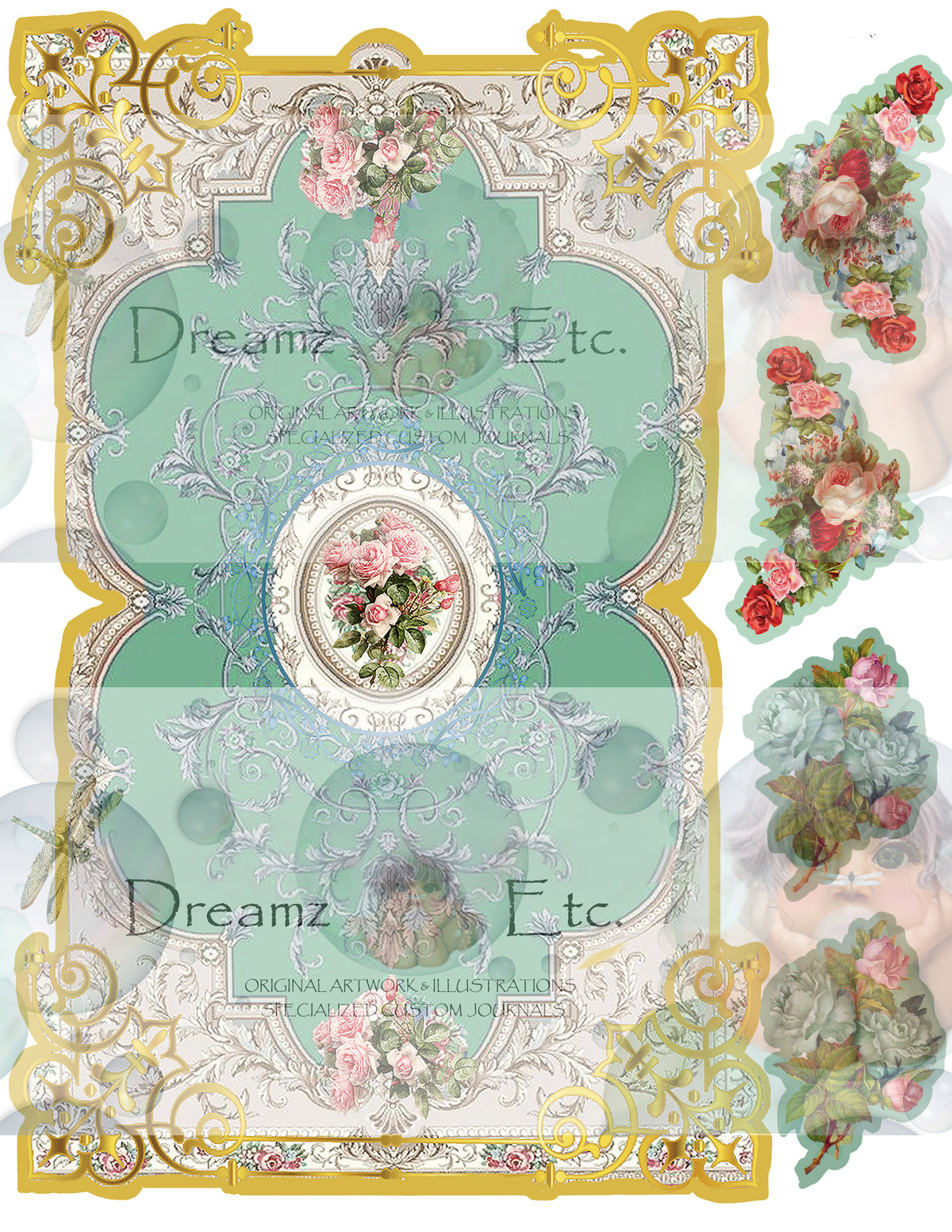 Victorian Splendor Card Kit - Digital Kit