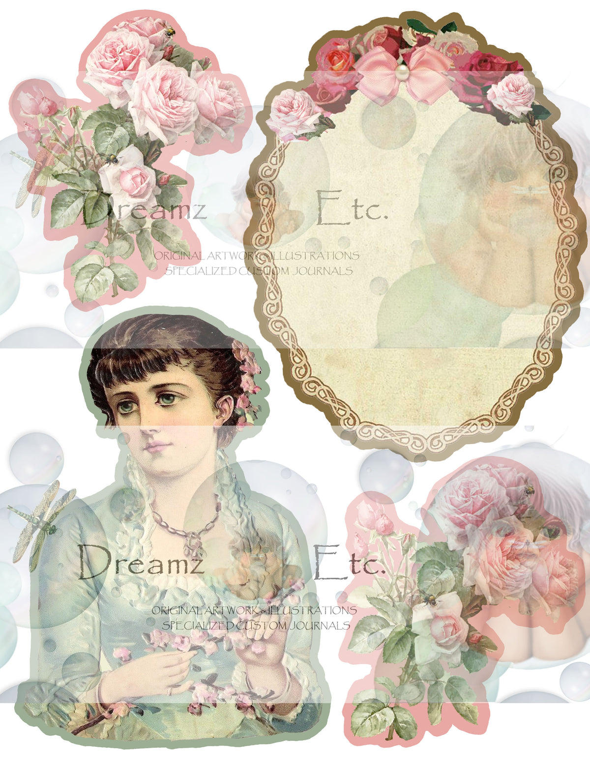 Victorian Splendor Card Kit - Digital Kit