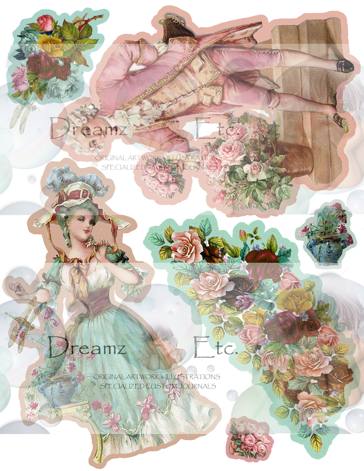 Victorian Splendor Card Kit - Digital Kit