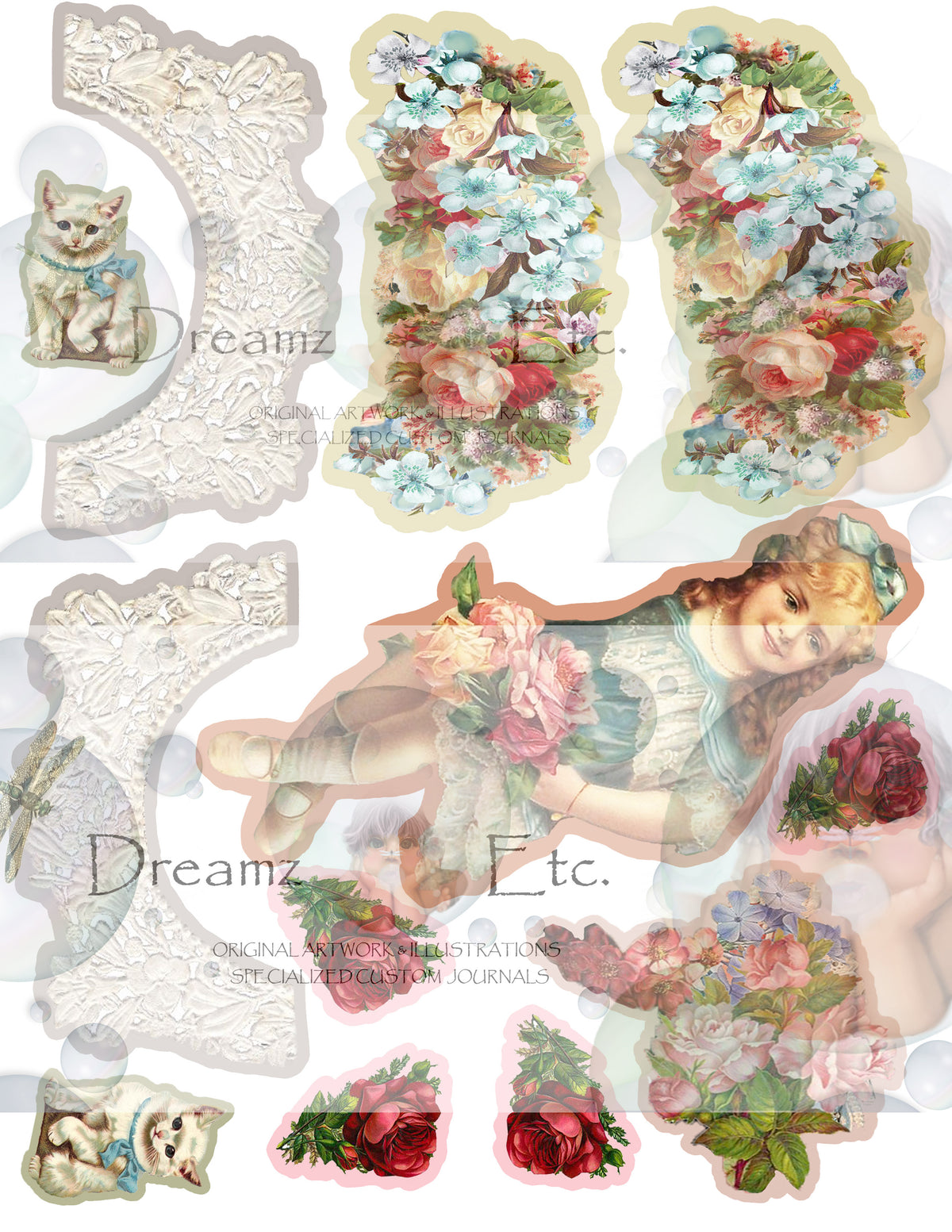 Victorian Splendor Card Kit - Digital Kit