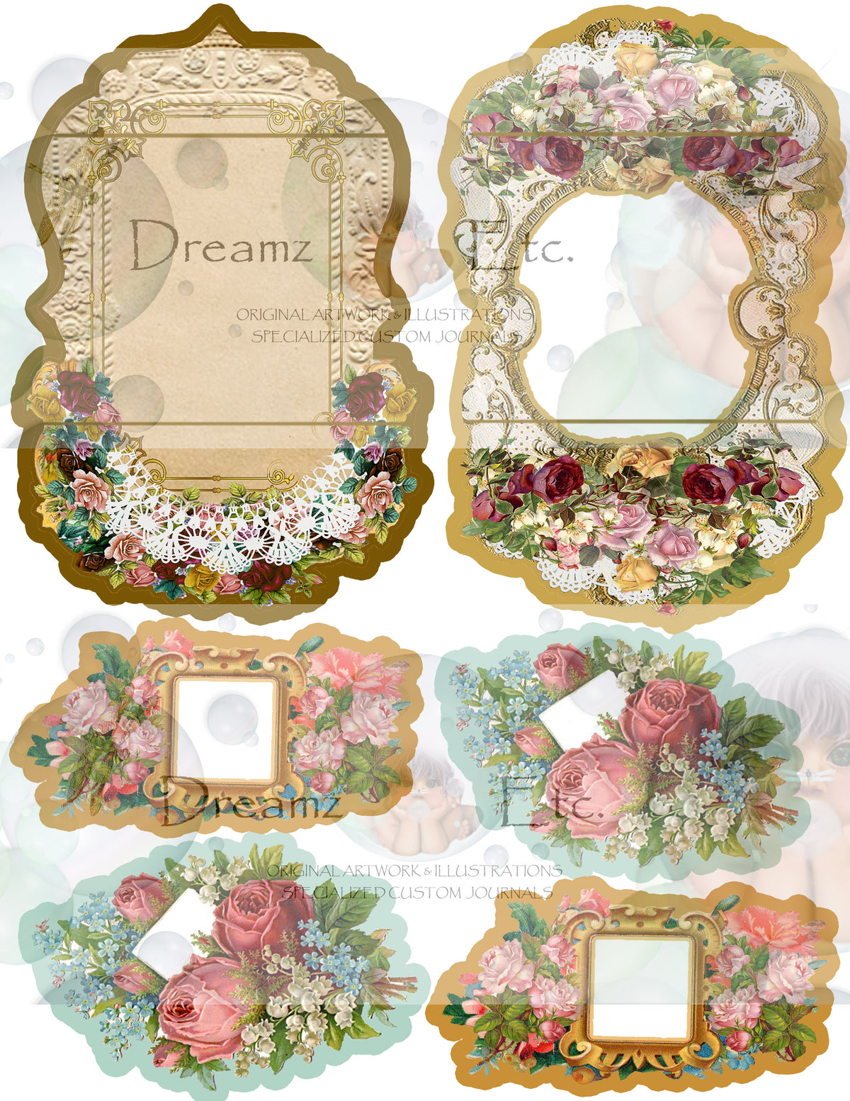 Victorian Splendor Card Kit - Digital Kit