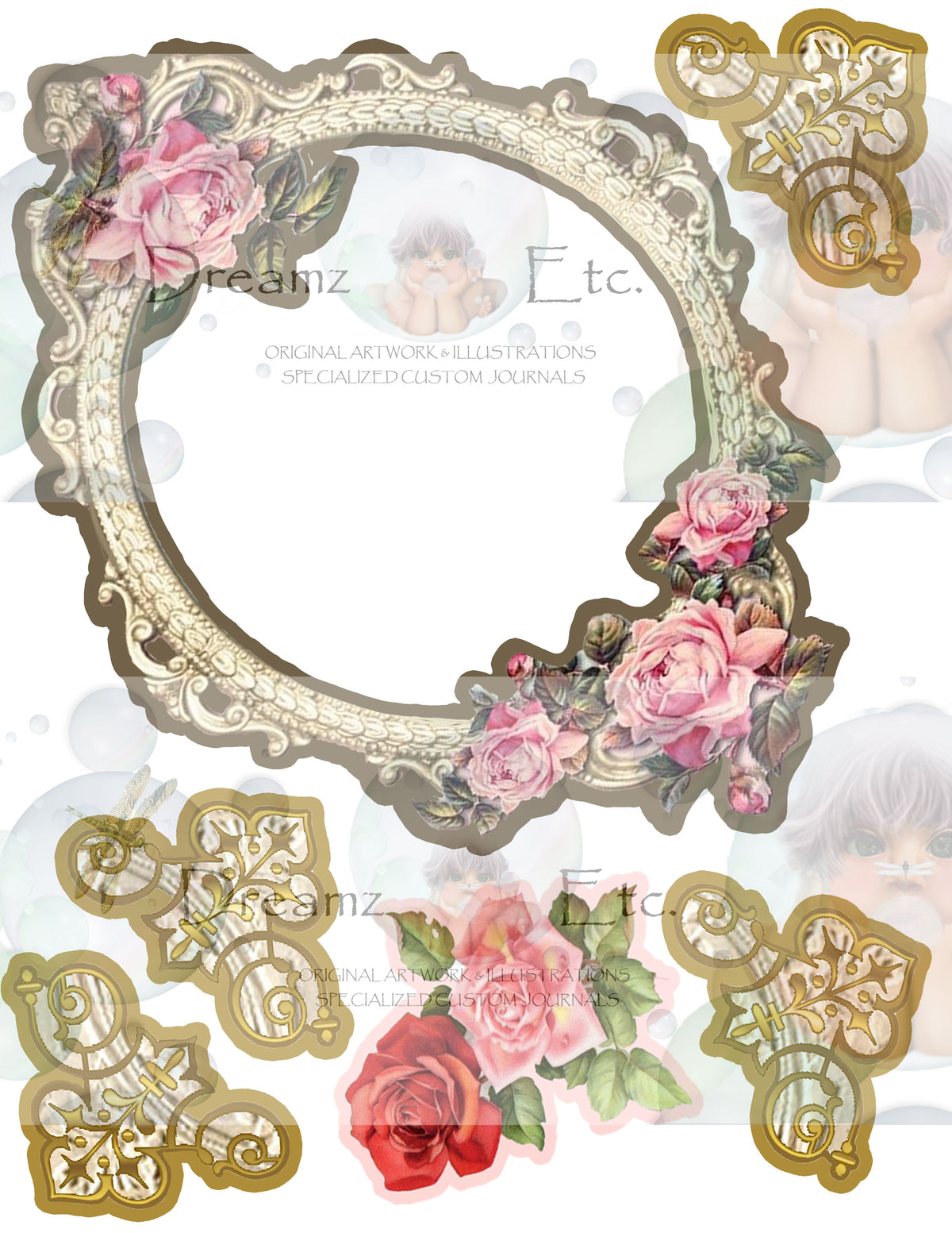 Victorian Splendor Card Kit - Digital Kit