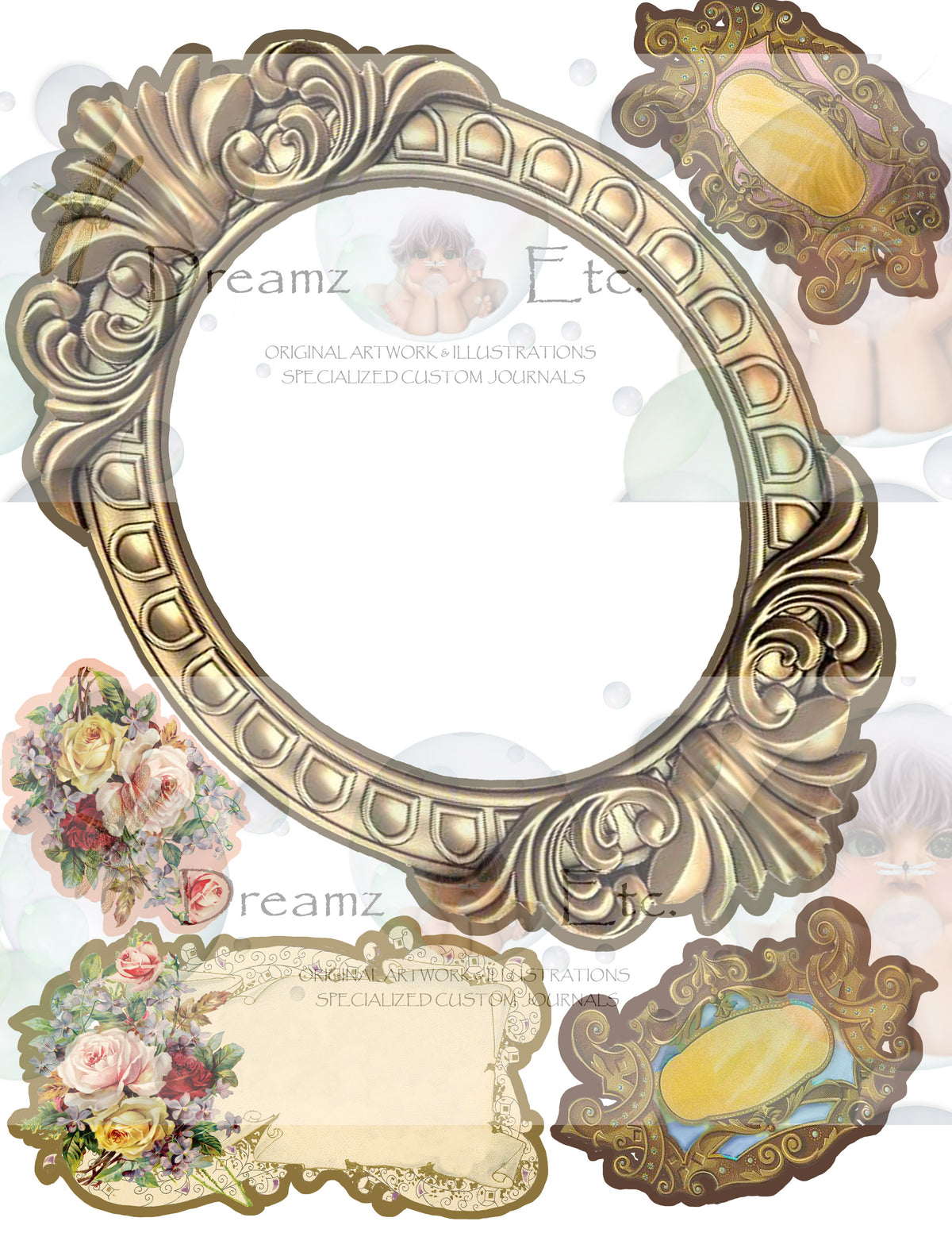 Victorian Splendor Card Kit - Digital Kit