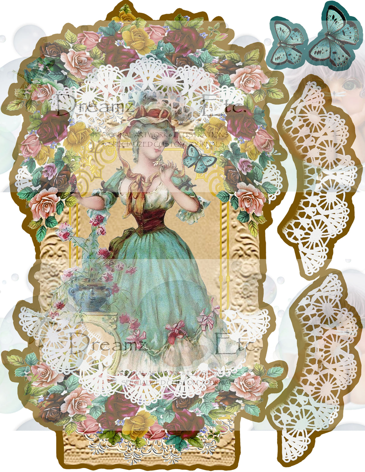 Victorian Splendor Card Kit - Digital Kit