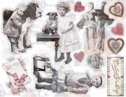 Victorian Splendor Paper Dolls, Cards & Valentines - Digital Kit