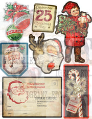 Vintage Christmas EZ-CUTZ - Digital Die Cuts - Bundle Pack