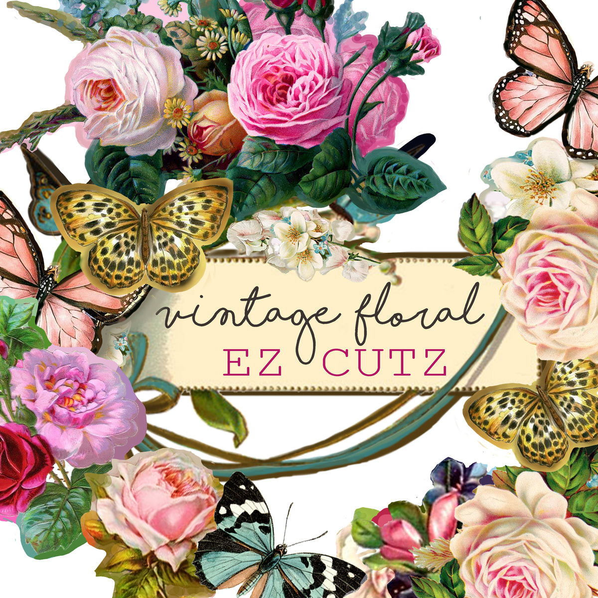 Vintage Floral EZ CUTZ Bundle Pack
