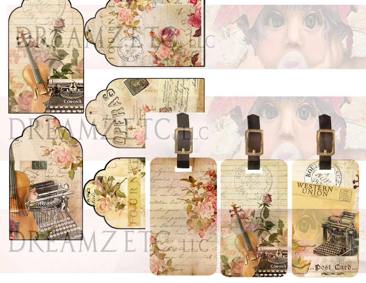 Vintage Love Story - Part 2 - Digital Bundle Pack - Digital Journal Kit