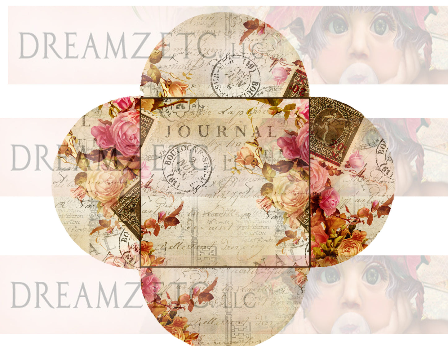 Vintage Love Story - Part 2 - Digital Bundle Pack - Digital Journal Kit