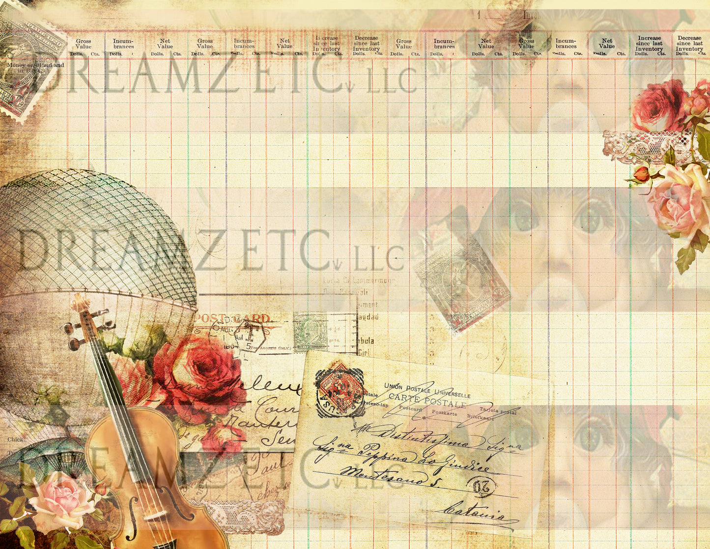 Vintage Love Story - Part 2 - Digital Bundle Pack - Digital Journal Kit