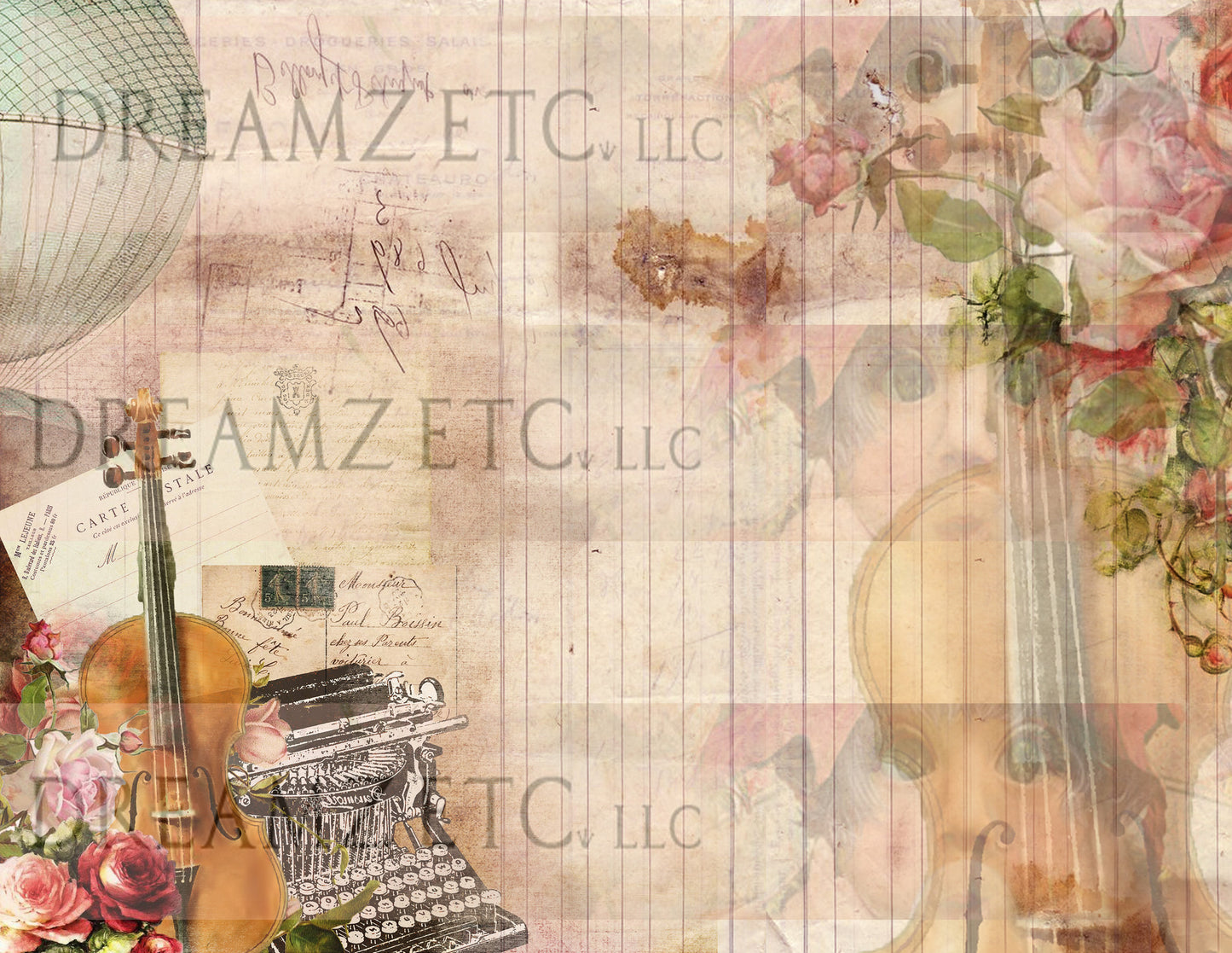 Vintage Love Story - Part 2 - Digital Bundle Pack - Digital Journal Kit