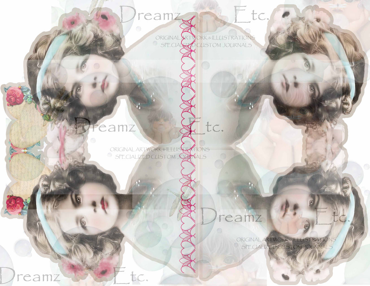 Victorian Splendor Paper Dolls, Cards & Valentines - Digital Kit