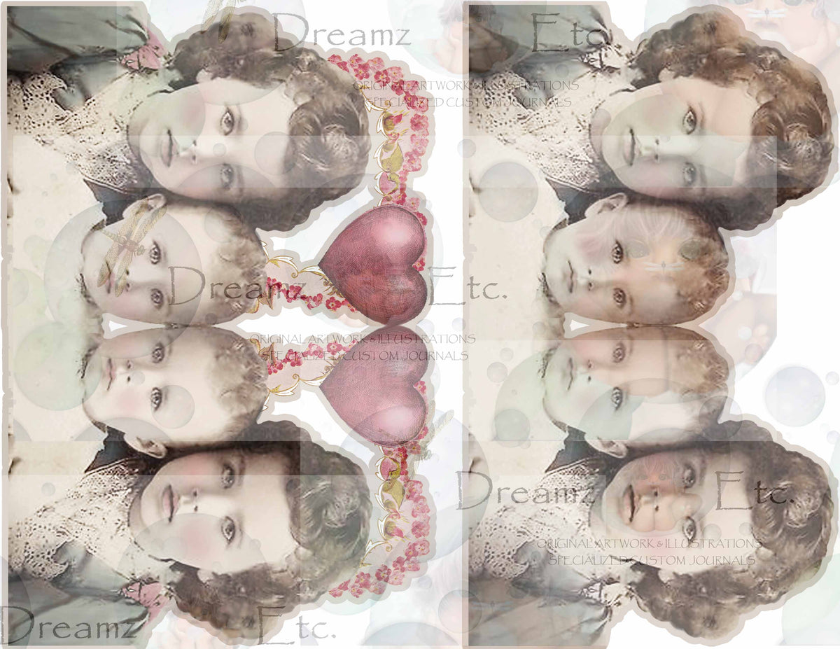 Victorian Splendor Paper Dolls, Cards & Valentines - Digital Kit
