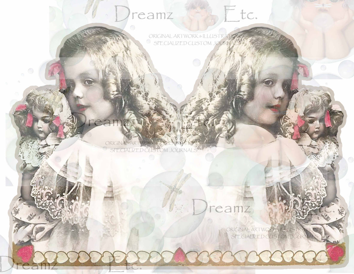 Victorian Splendor Paper Dolls, Cards & Valentines - Digital Kit