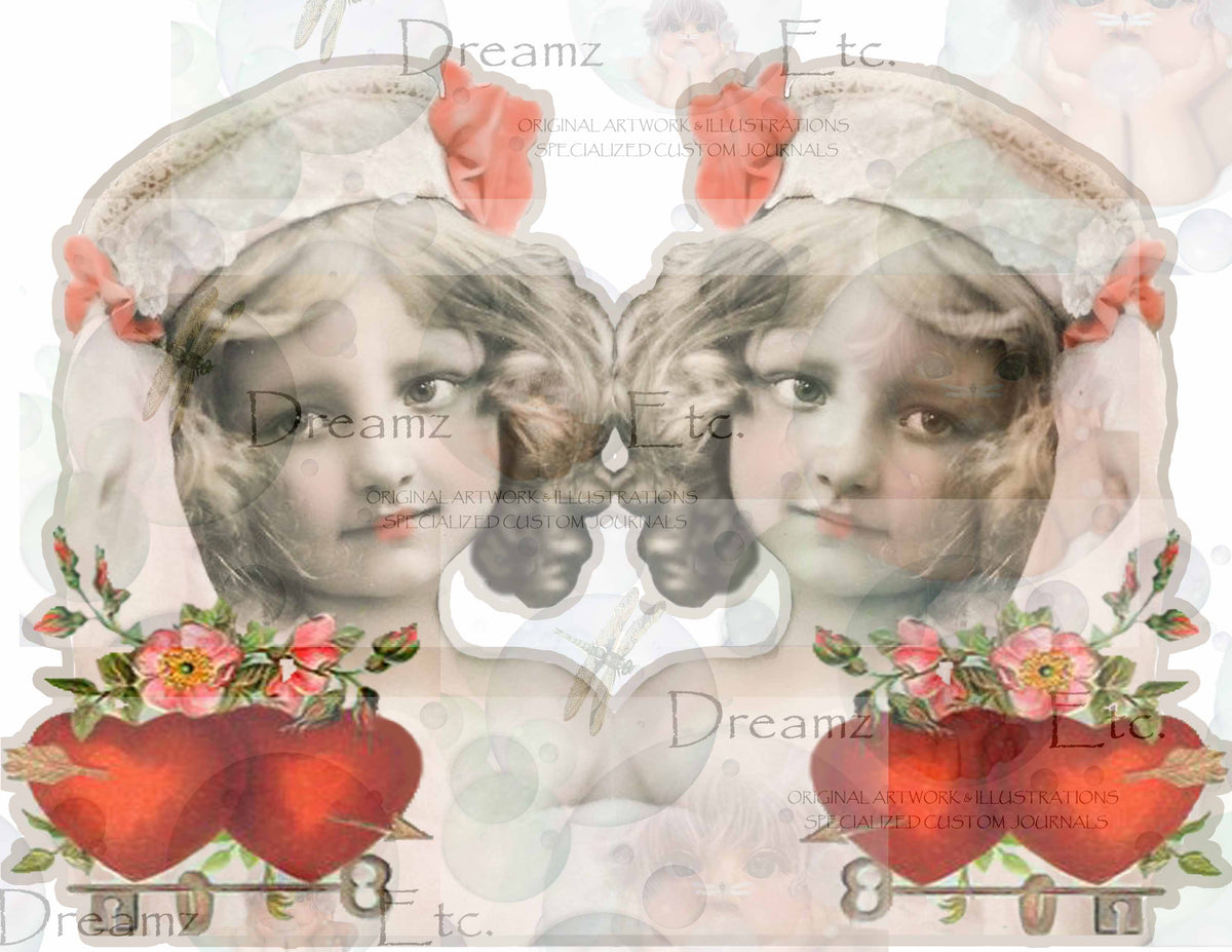 Victorian Splendor Paper Dolls, Cards & Valentines - Digital Kit