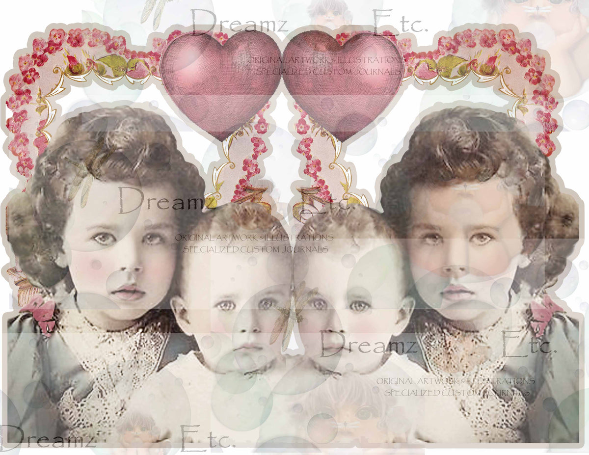 Victorian Splendor Paper Dolls, Cards & Valentines - Digital Kit