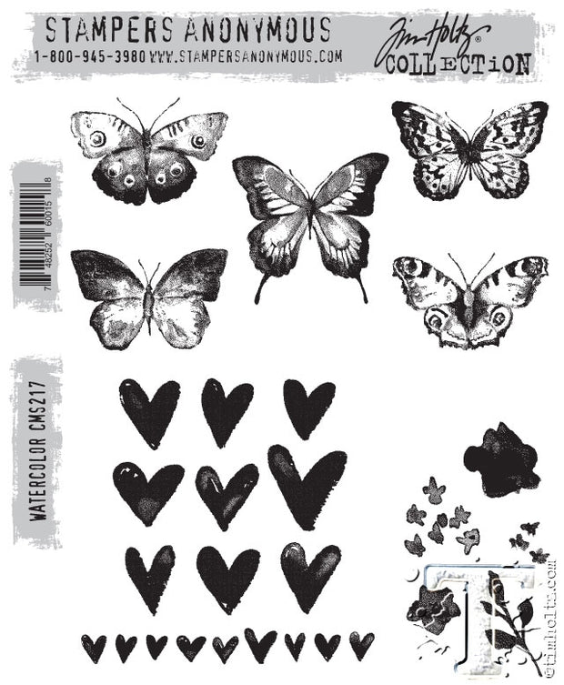 STAMPERS ANONYMOUS - TIM HOLTZ - WATERCOLOR - STAMP SET