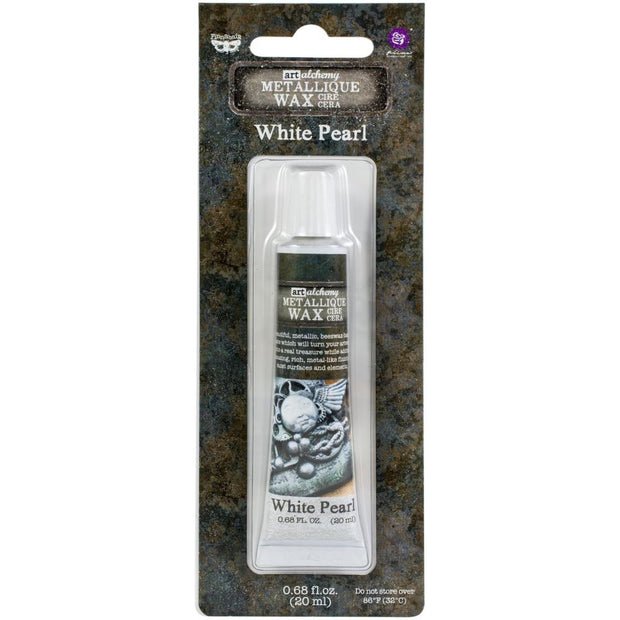 Finnabair Art Alchemy Antique Brilliance Wax - White Pearl