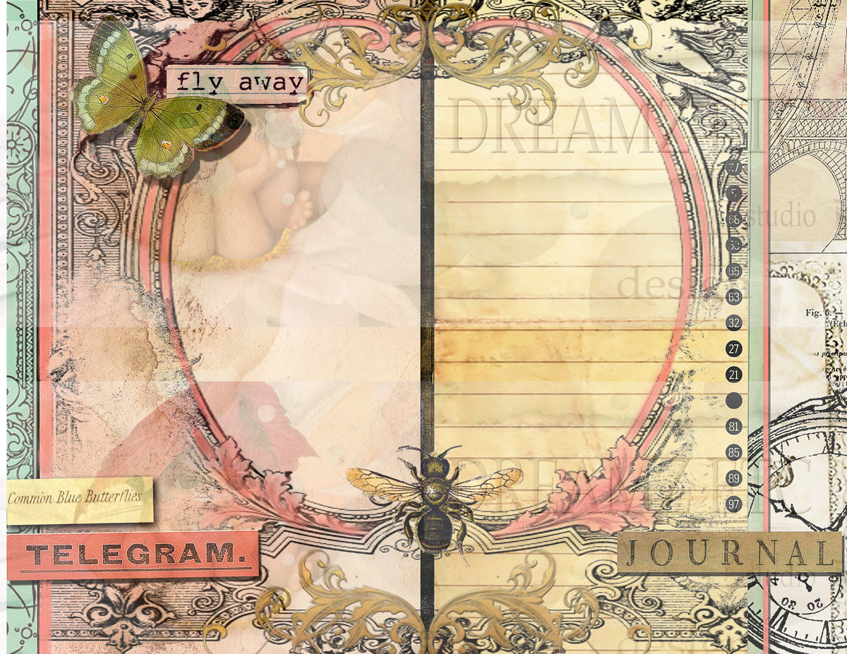 Winged Elements - Digital Journal Kit - Bundle Pack