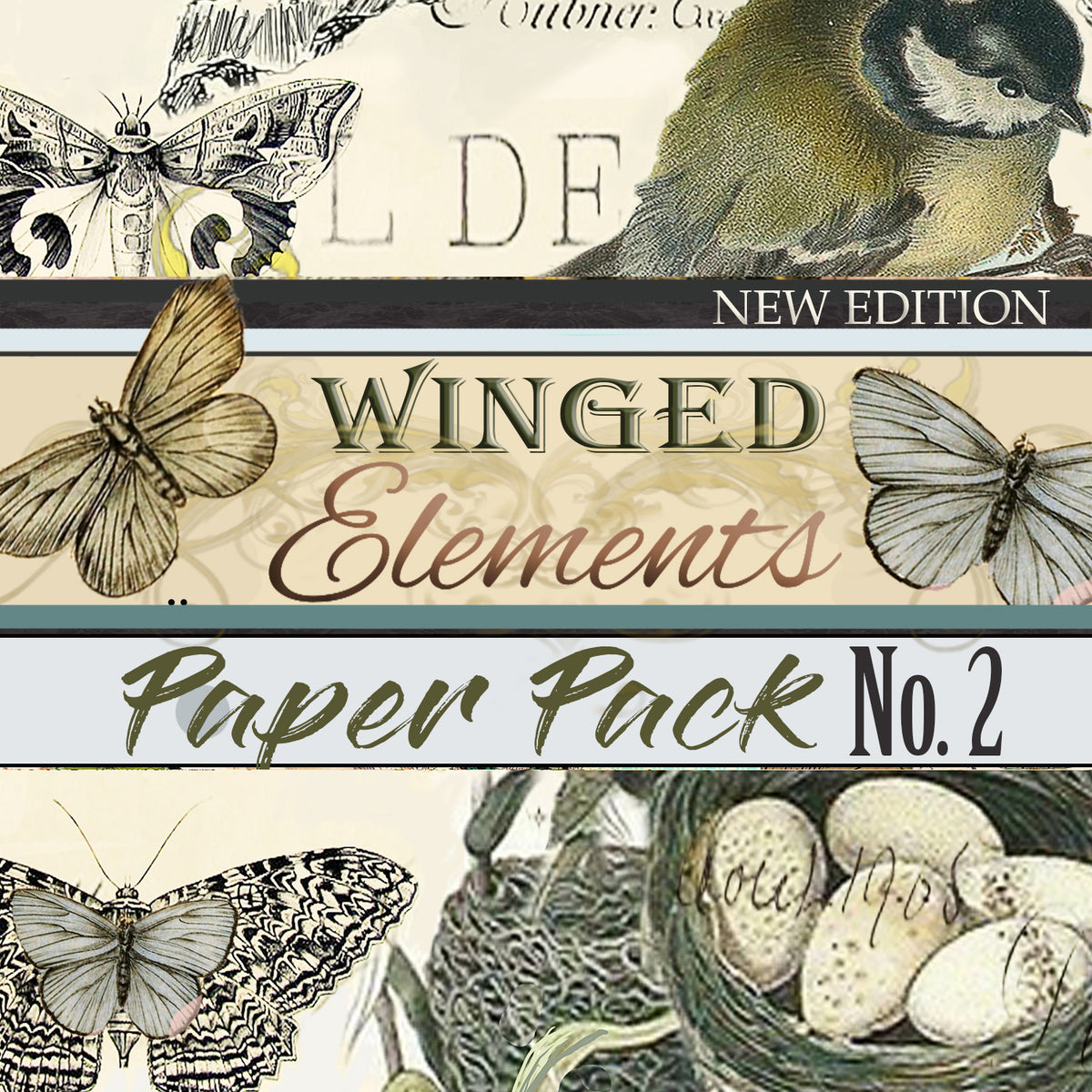 Winged Elements - Digital Journal Kit - Bundle Pack