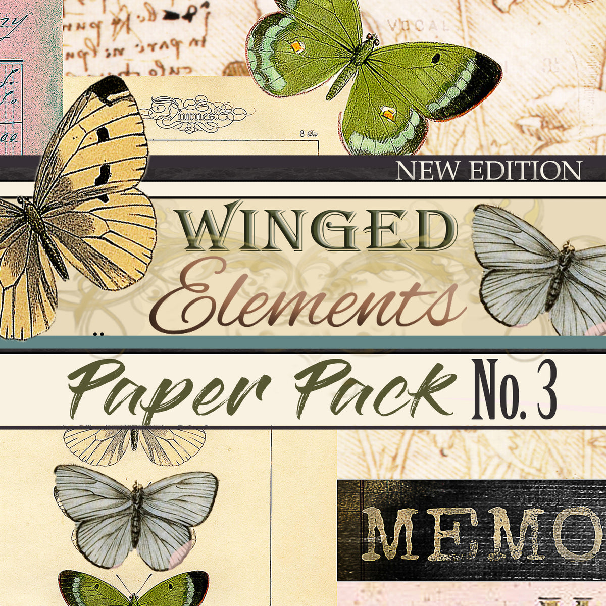 Winged Elements - Digital Journal Kit - Bundle Pack