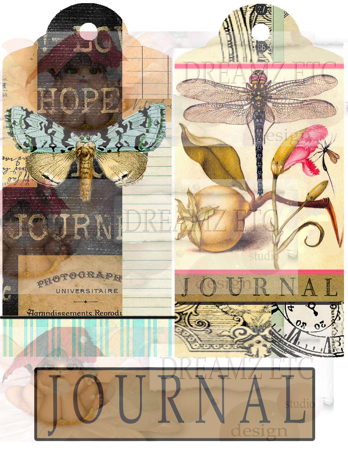 Winged Elements - Digital Journal Kit - Bundle Pack