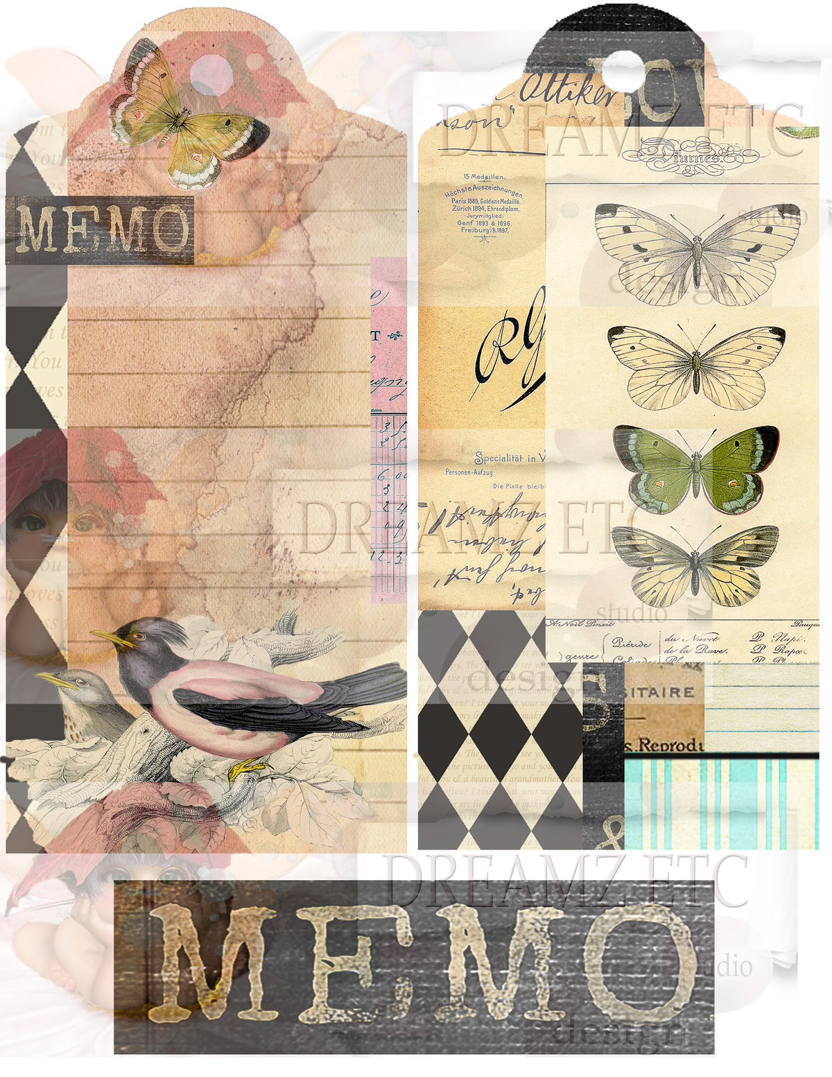 Winged Elements - Digital Journal Kit - Bundle Pack
