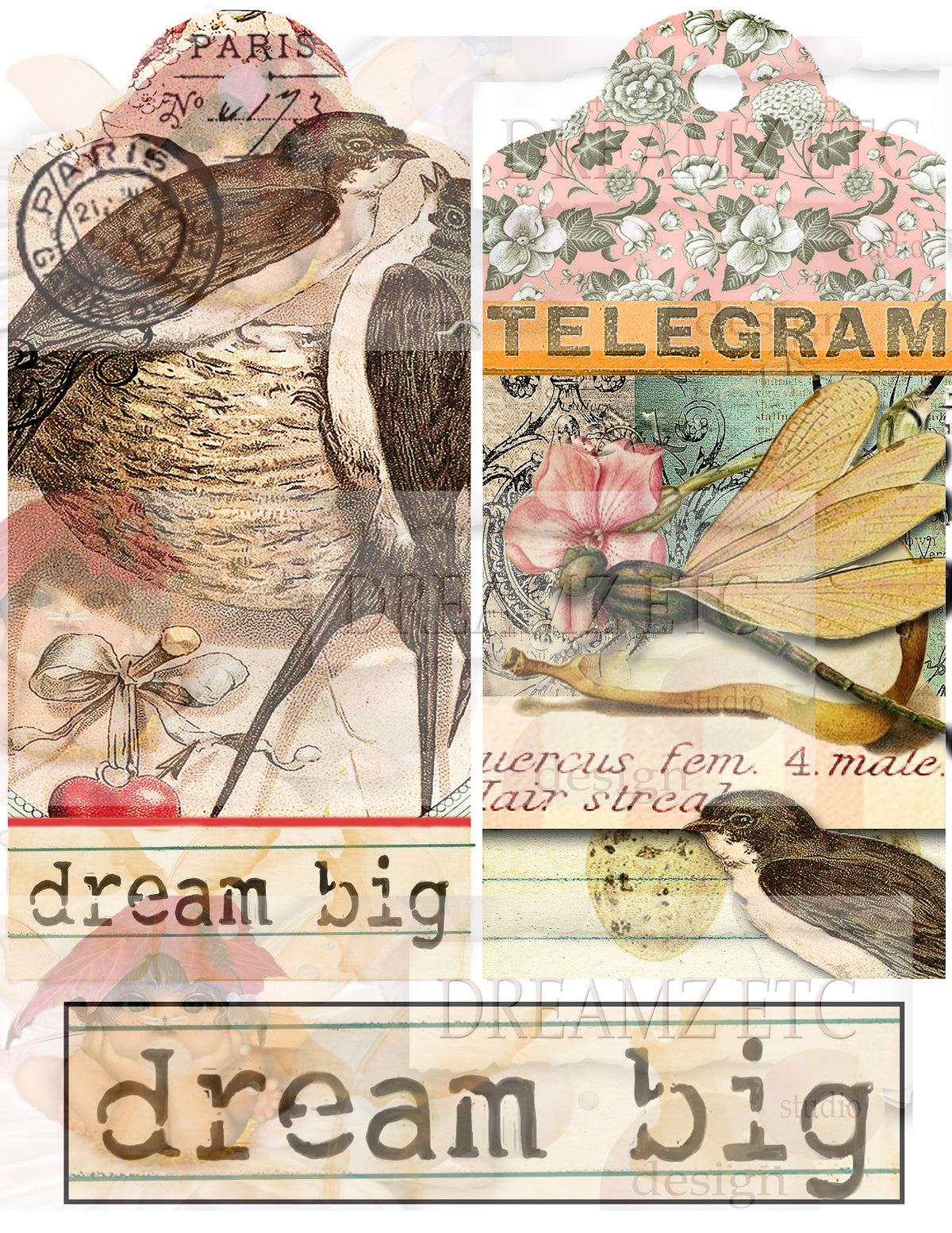 Winged Elements - Digital Journal Kit - Bundle Pack