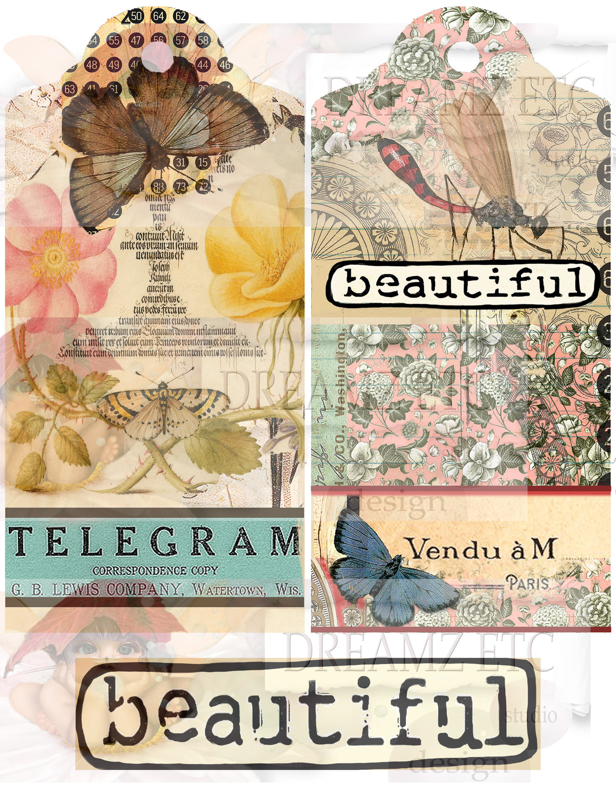 Winged Elements - Digital Journal Kit - Bundle Pack