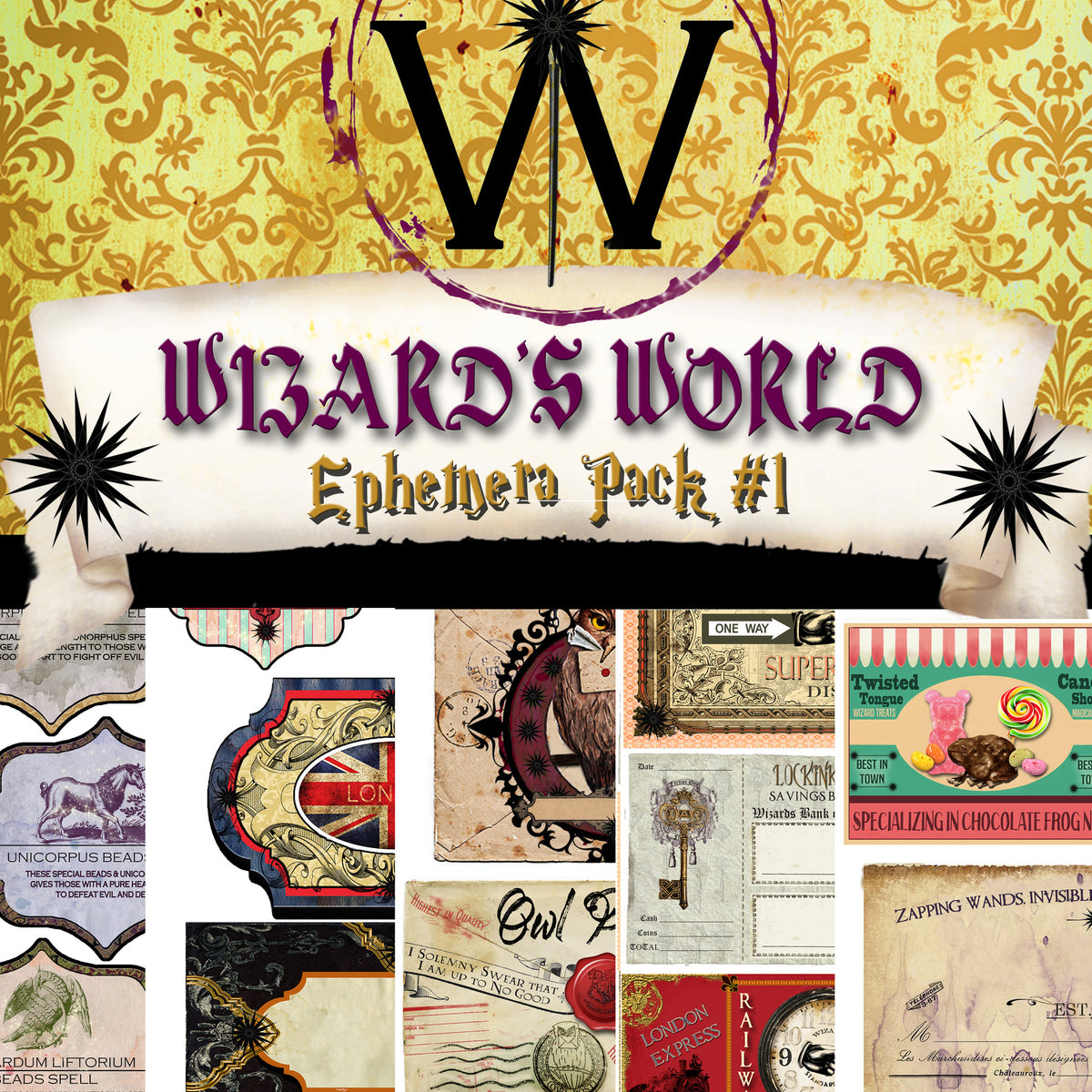 Wizard's World - BUNDLE PACK - Digital - 15 Designs