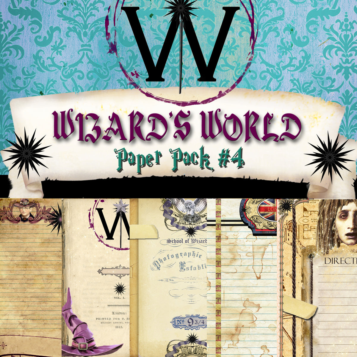Wizard's World - BUNDLE PACK - Digital - 15 Designs