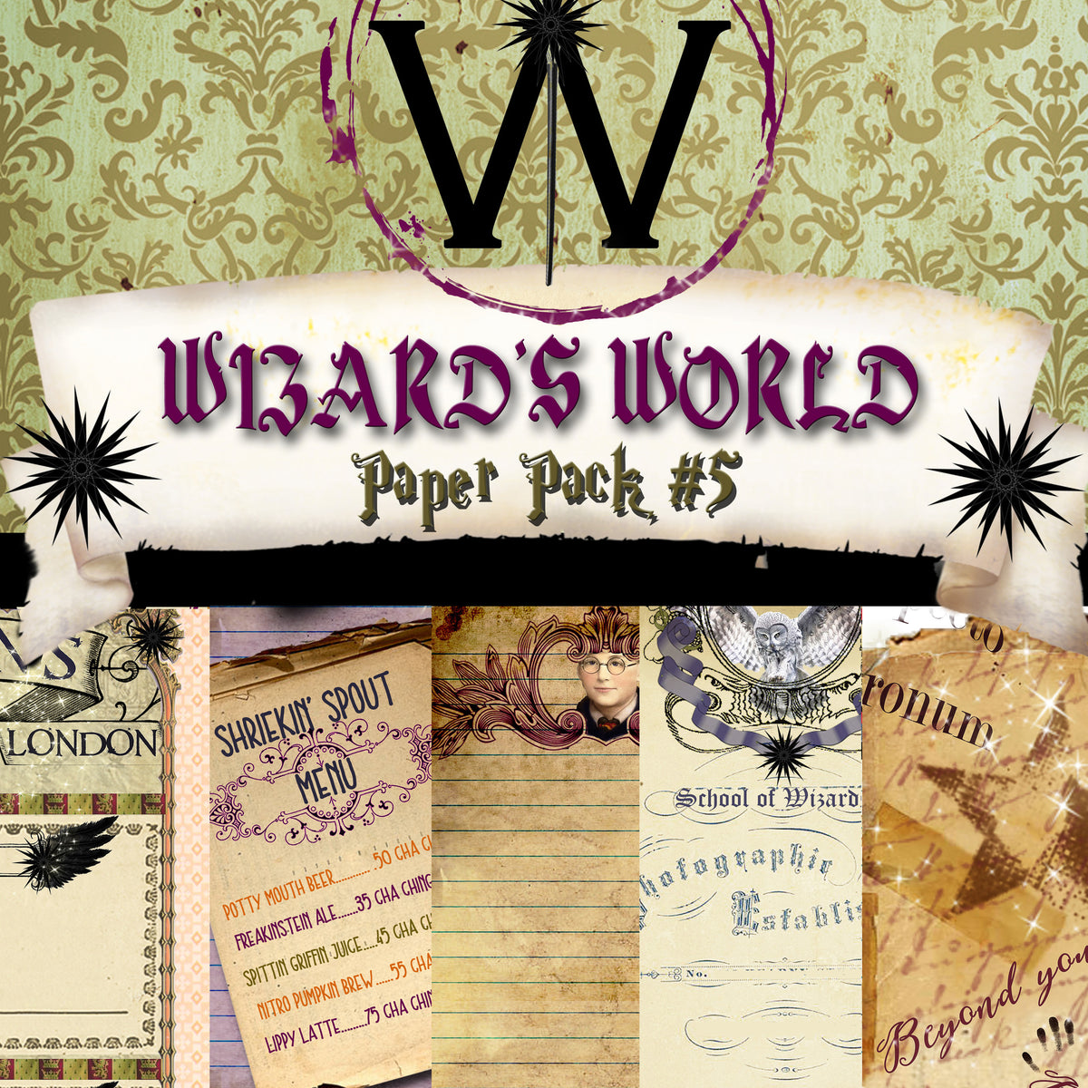 Wizard's World - BUNDLE PACK - Digital - 15 Designs