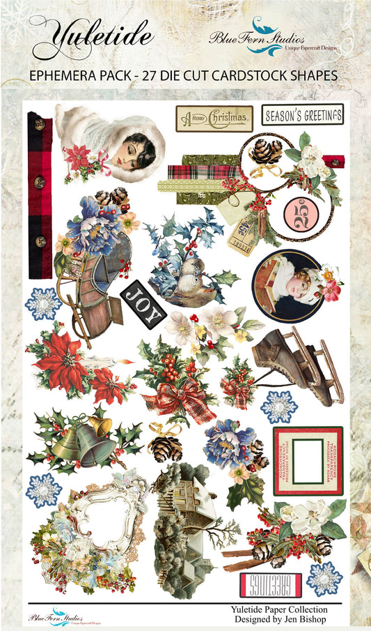 Blue Fern Studios - YULETIDE Ephemera by Jen Bishop
