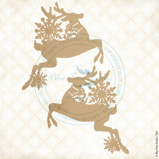 Yuletide - Chipboard - Prancer and Dancer - SHIPPING NOW!
